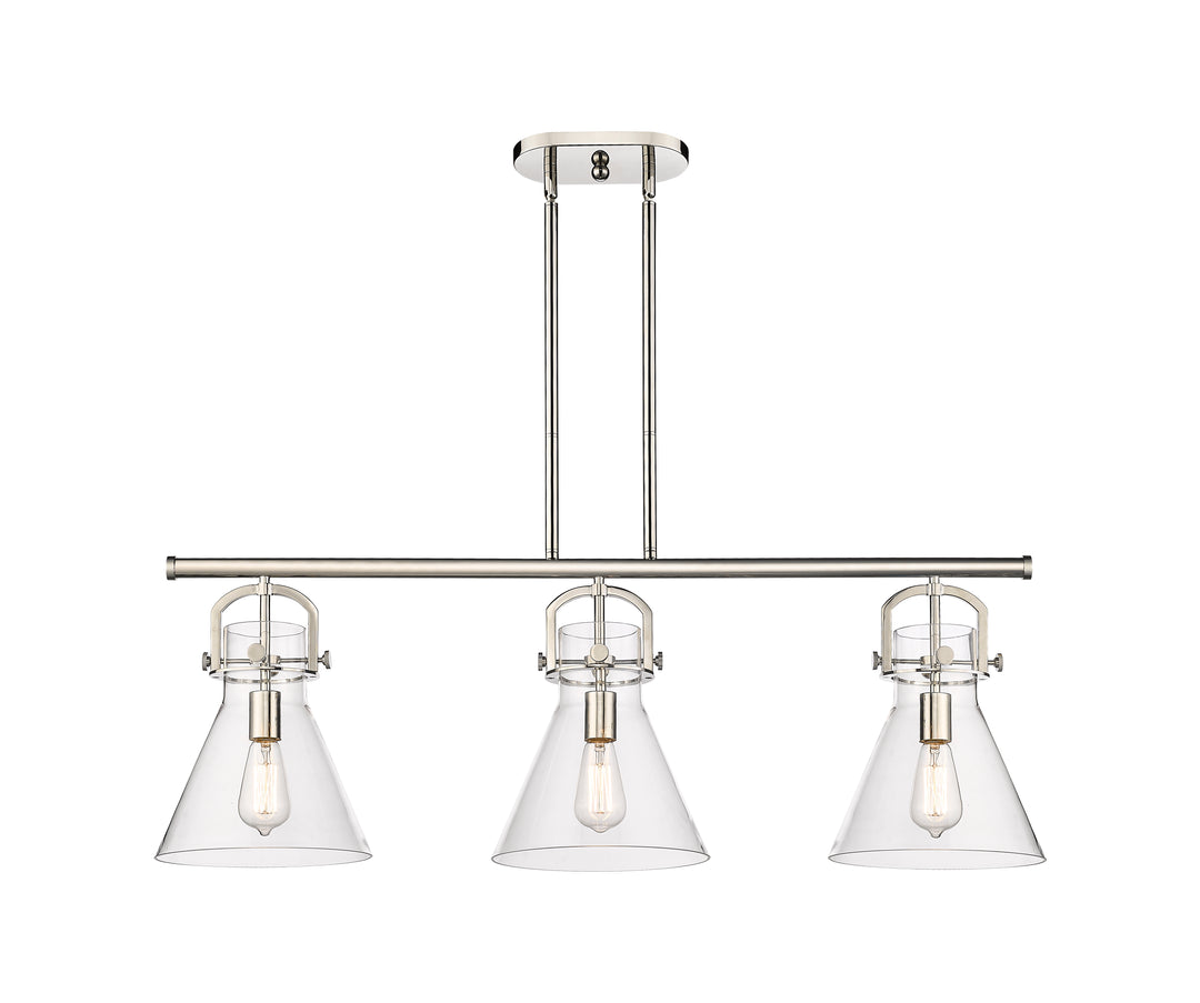 Innovations Lighting Newton Cone 7" Island Light - Polished Nickel