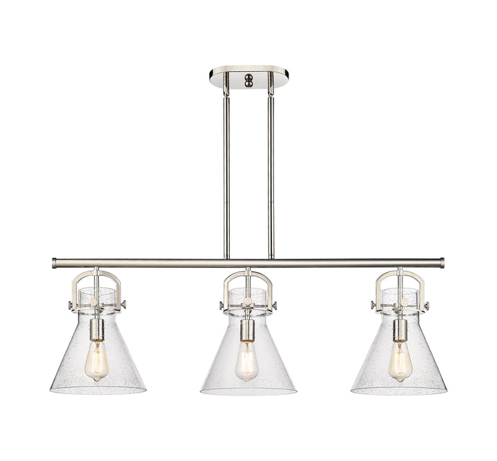 Innovations Lighting Newton Cone 7" Island Light - Polished Nickel