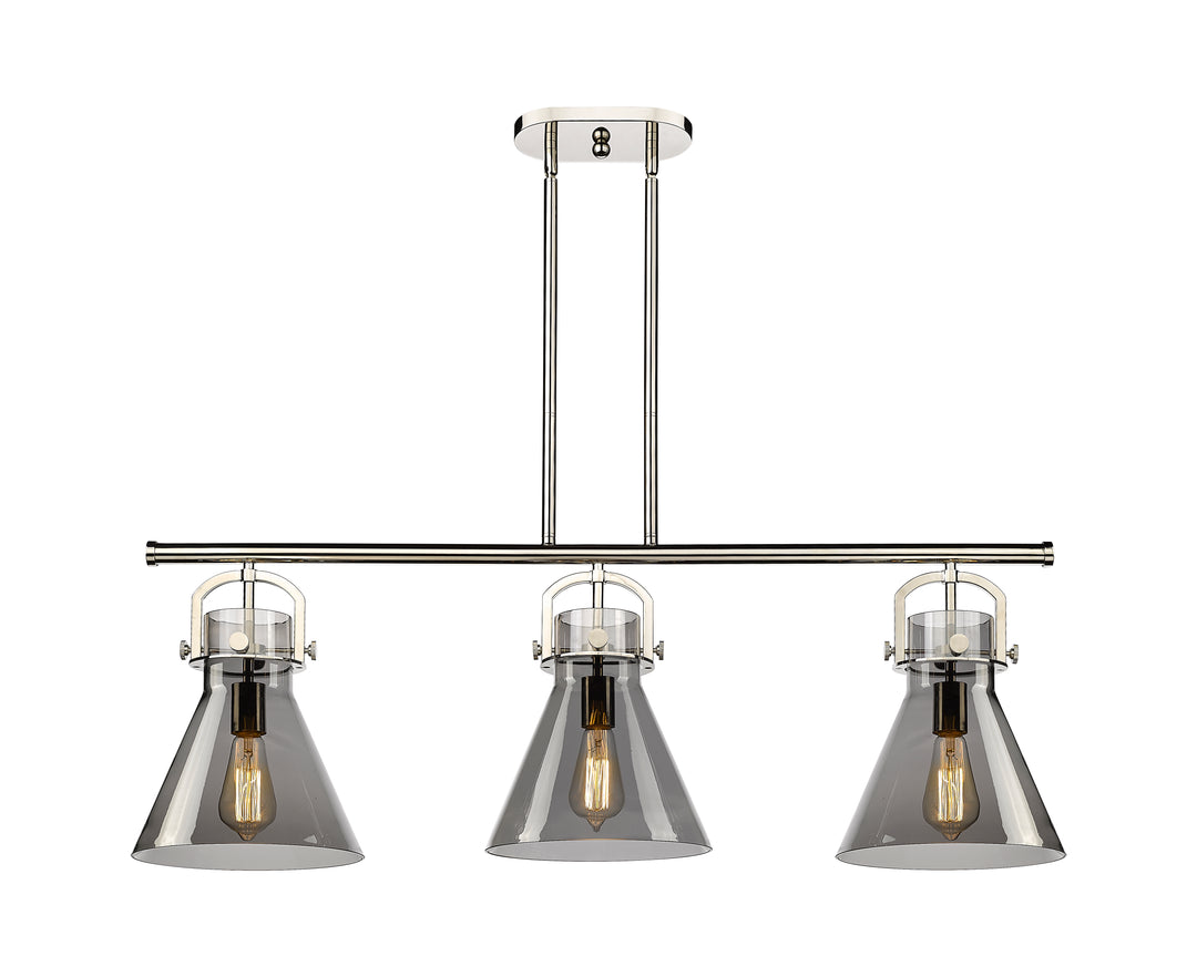 Innovations Lighting Newton Cone 7" Island Light - Polished Nickel