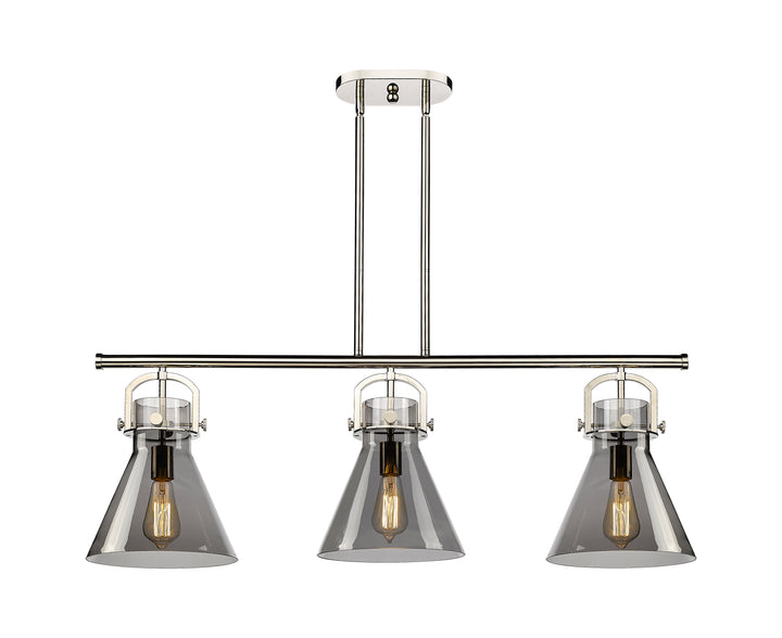 Innovations Lighting Newton Cone 7" Island Light - Polished Nickel