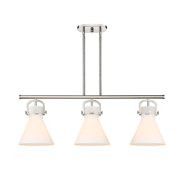 Innovations Lighting Newton Cone 7" Island Light - Polished Nickel