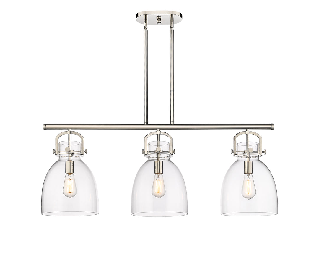 Innovations Lighting Newton Bell 7" Island Light - Polished Nickel