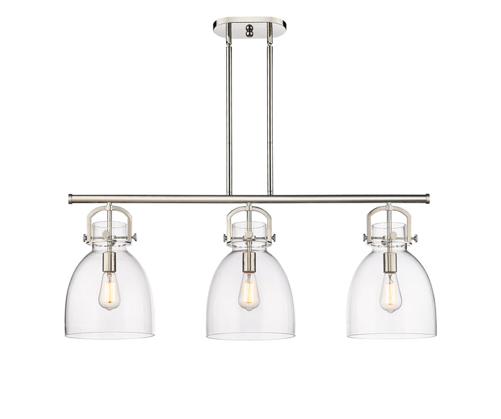 Innovations Lighting Newton Bell 7" Island Light - Polished Nickel