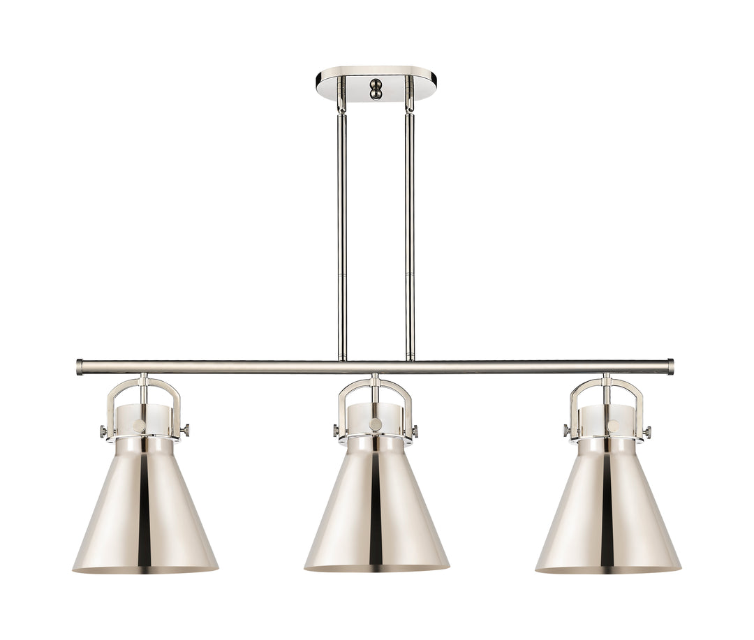 Innovations Lighting Newton Cone 10" Island Light - Polished Nickel