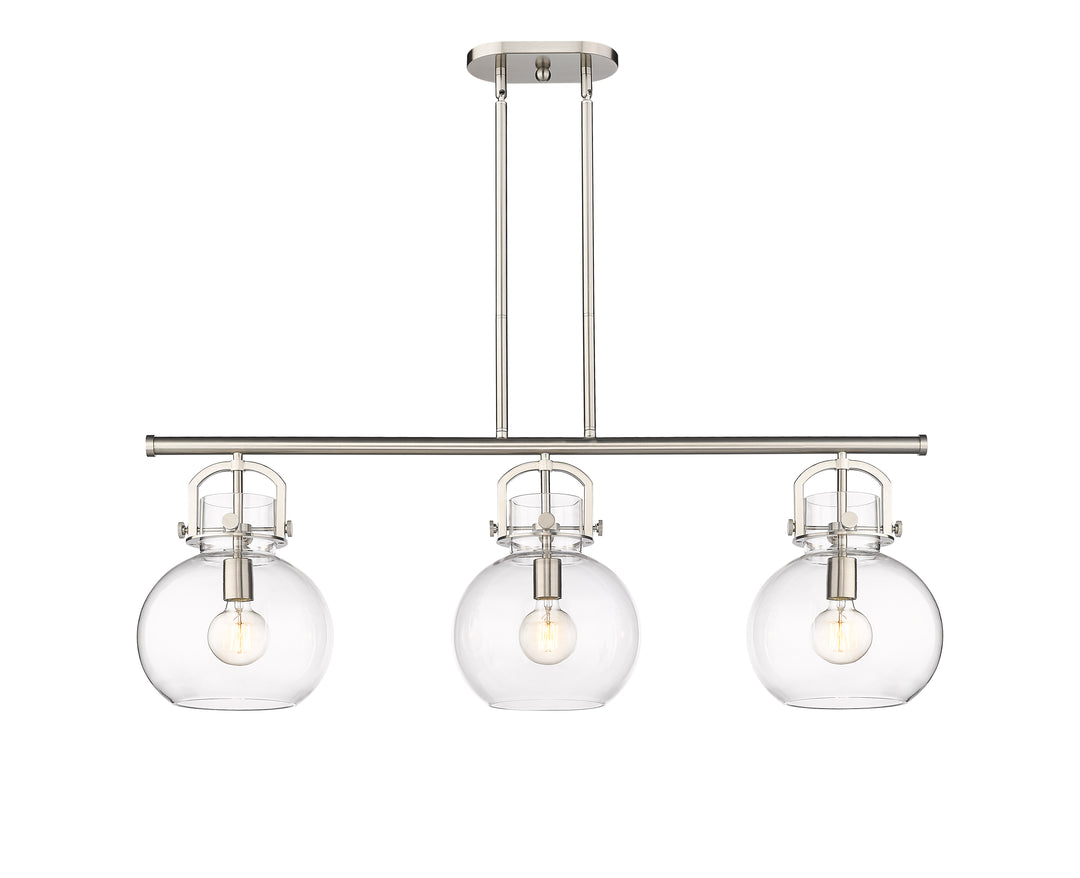 Innovations Lighting Newton Sphere 7" Island Light - Satin Nickel