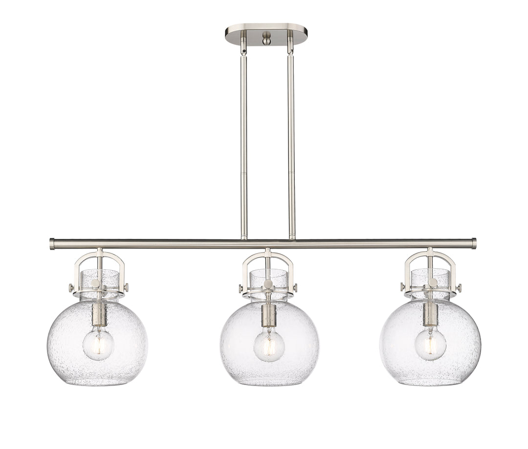 Innovations Lighting Newton Sphere 7" Island Light - Satin Nickel