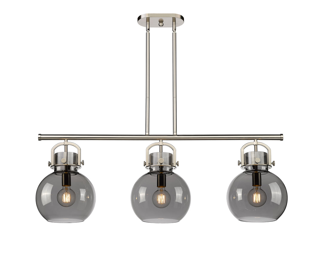 Innovations Lighting Newton Sphere 7" Island Light - Satin Nickel