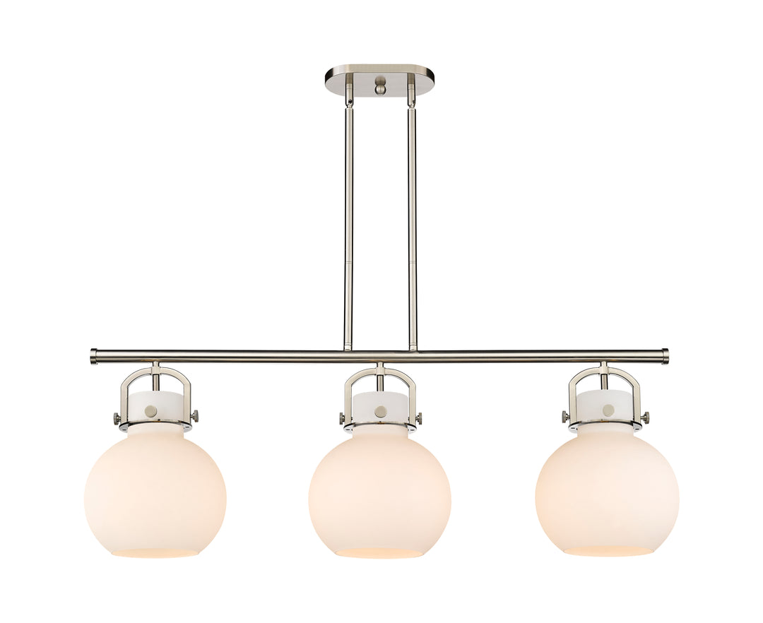 Innovations Lighting Newton Sphere 7" Island Light - Satin Nickel