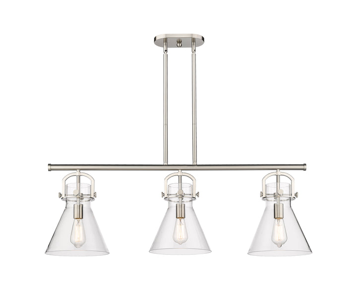 Innovations Lighting Newton Cone 7" Island Light - Satin Nickel