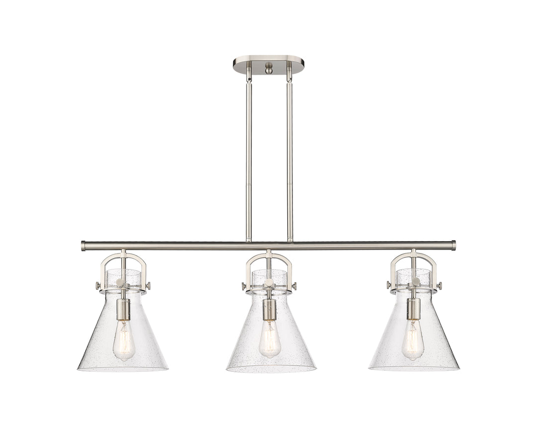 Innovations Lighting Newton Cone 7" Island Light - Satin Nickel