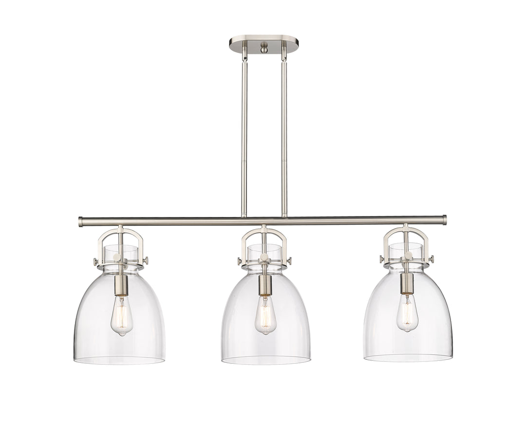 Innovations Lighting Newton Bell 7" Island Light - Satin Nickel