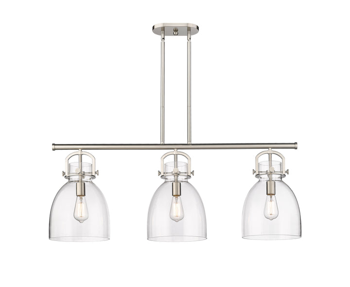 Innovations Lighting Newton Bell 7" Island Light - Satin Nickel