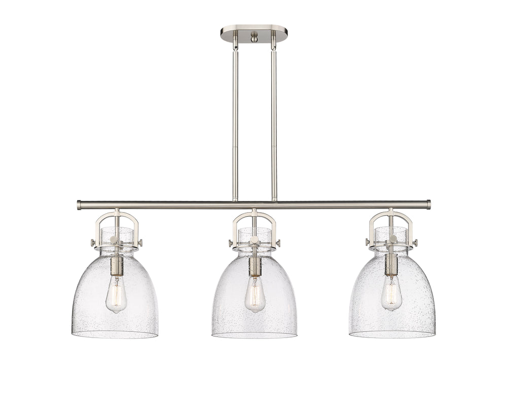 Innovations Lighting Newton Bell 7" Island Light - Satin Nickel