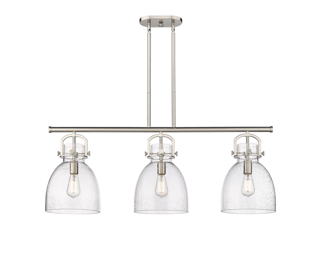 Innovations Lighting Newton Bell 7" Island Light - Satin Nickel