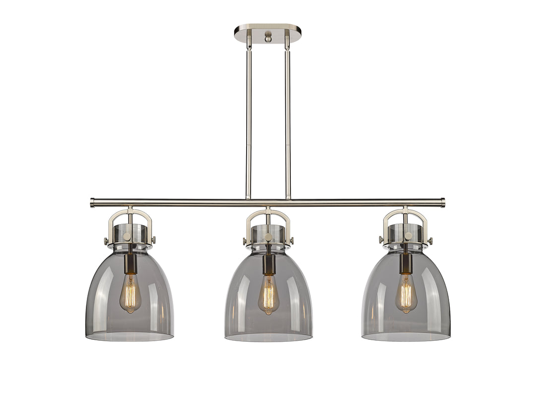 Innovations Lighting Newton Bell 7" Island Light - Satin Nickel