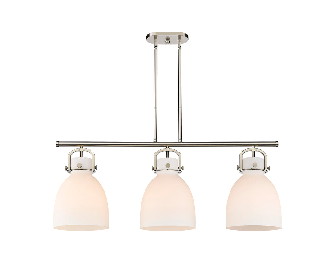 Innovations Lighting Newton Bell 7" Island Light - Satin Nickel