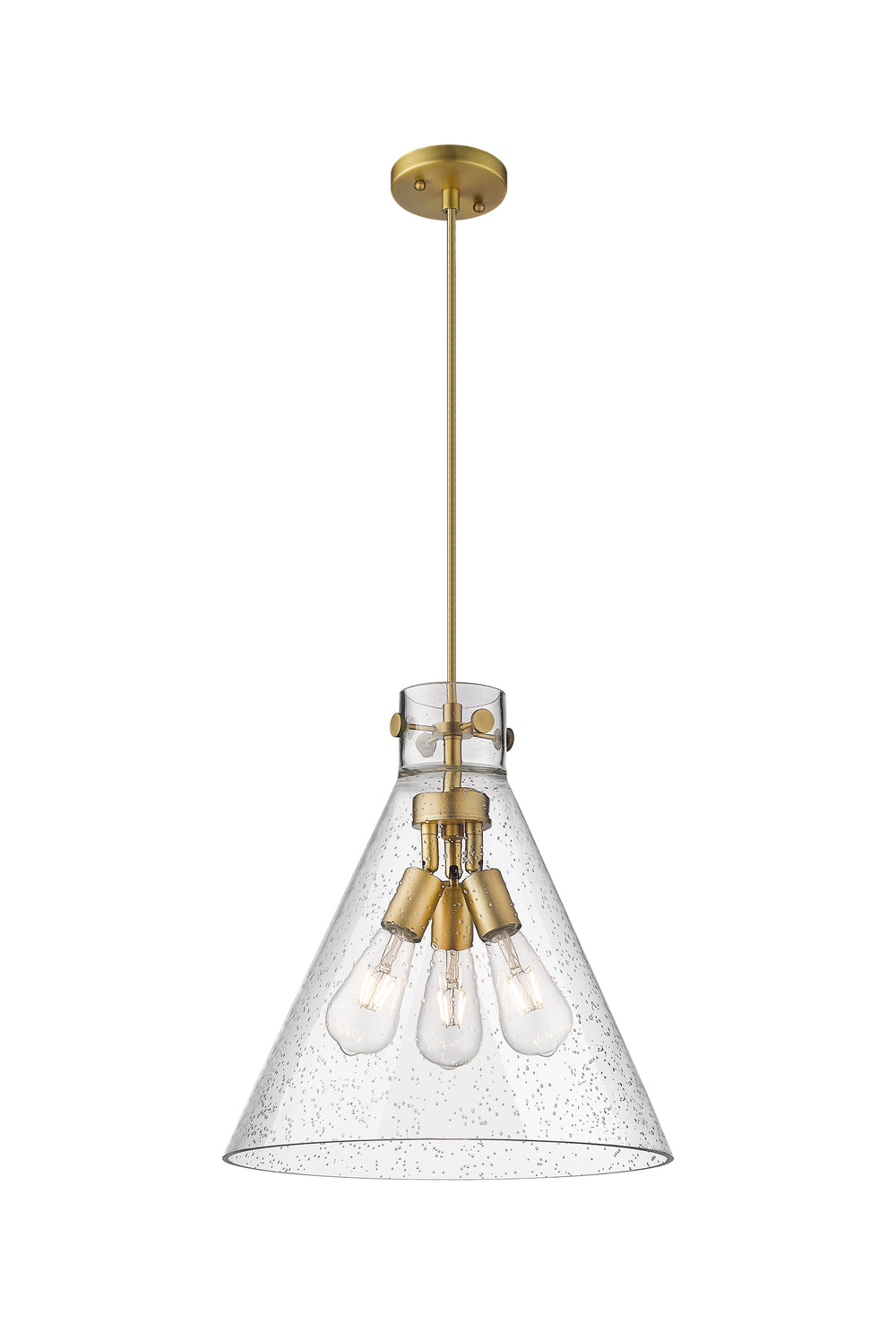 Innovations Lighting Newton Cone 16" Pendant - Brushed Brass