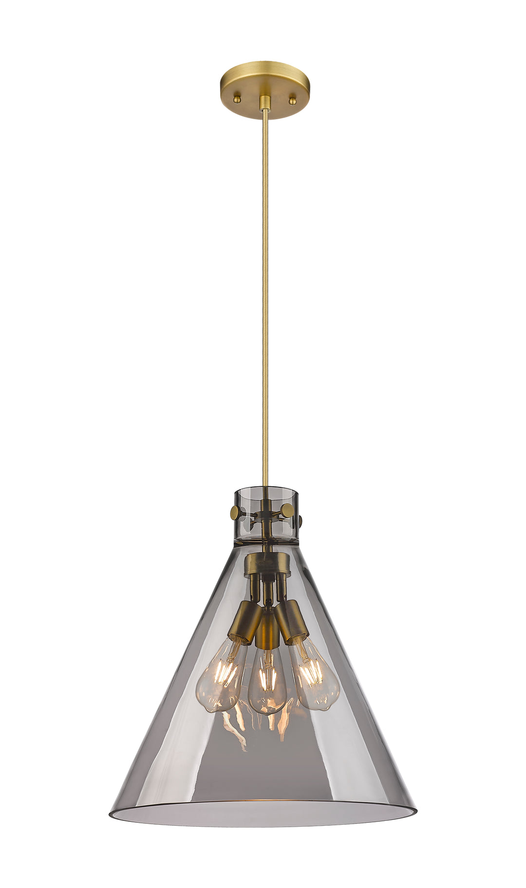 Innovations Lighting Newton Cone 18" Pendant - Brushed Brass