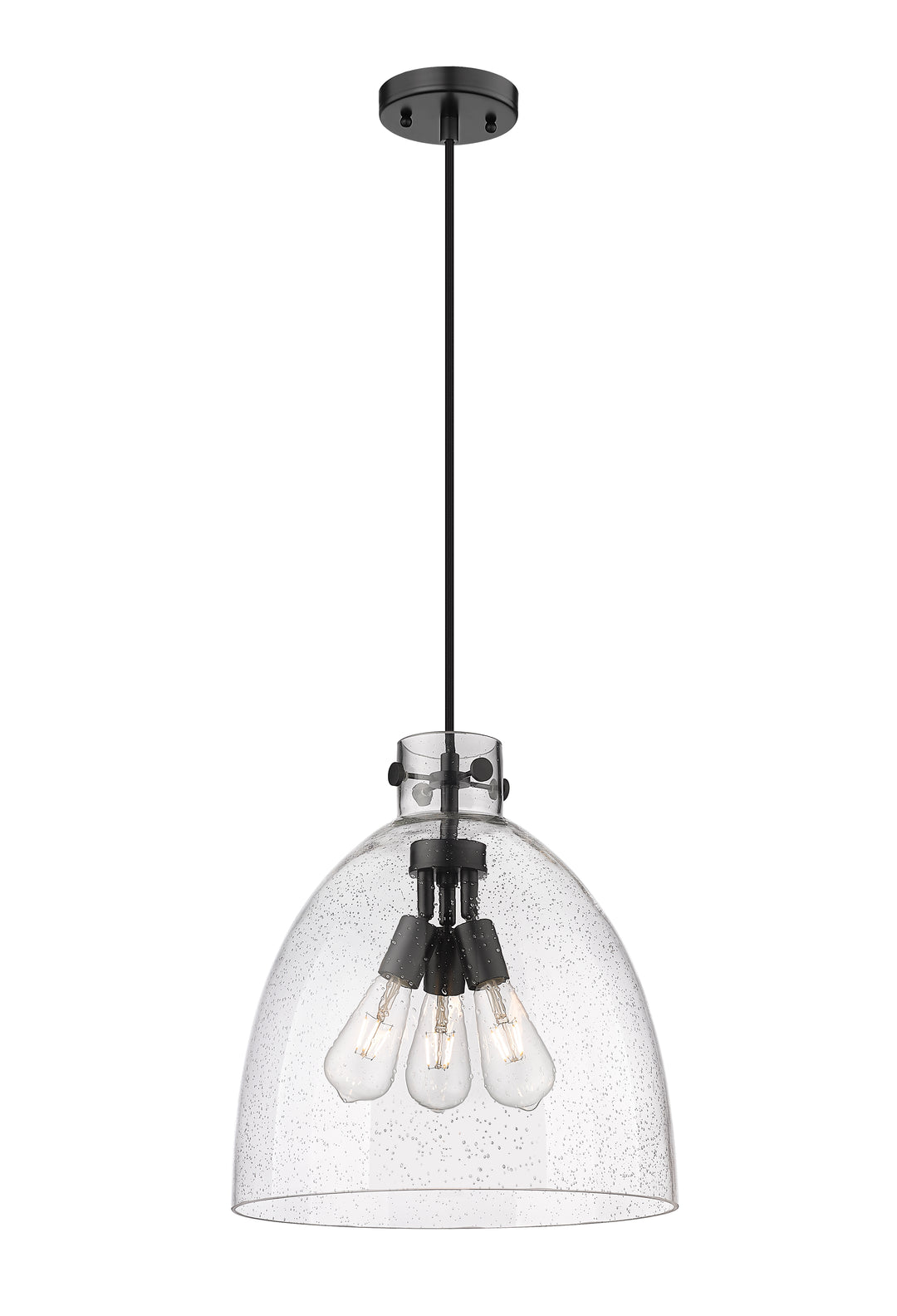 Innovations Lighting Newton Bell 16" Pendant - Matte Black Pendants Innovations Lighting   