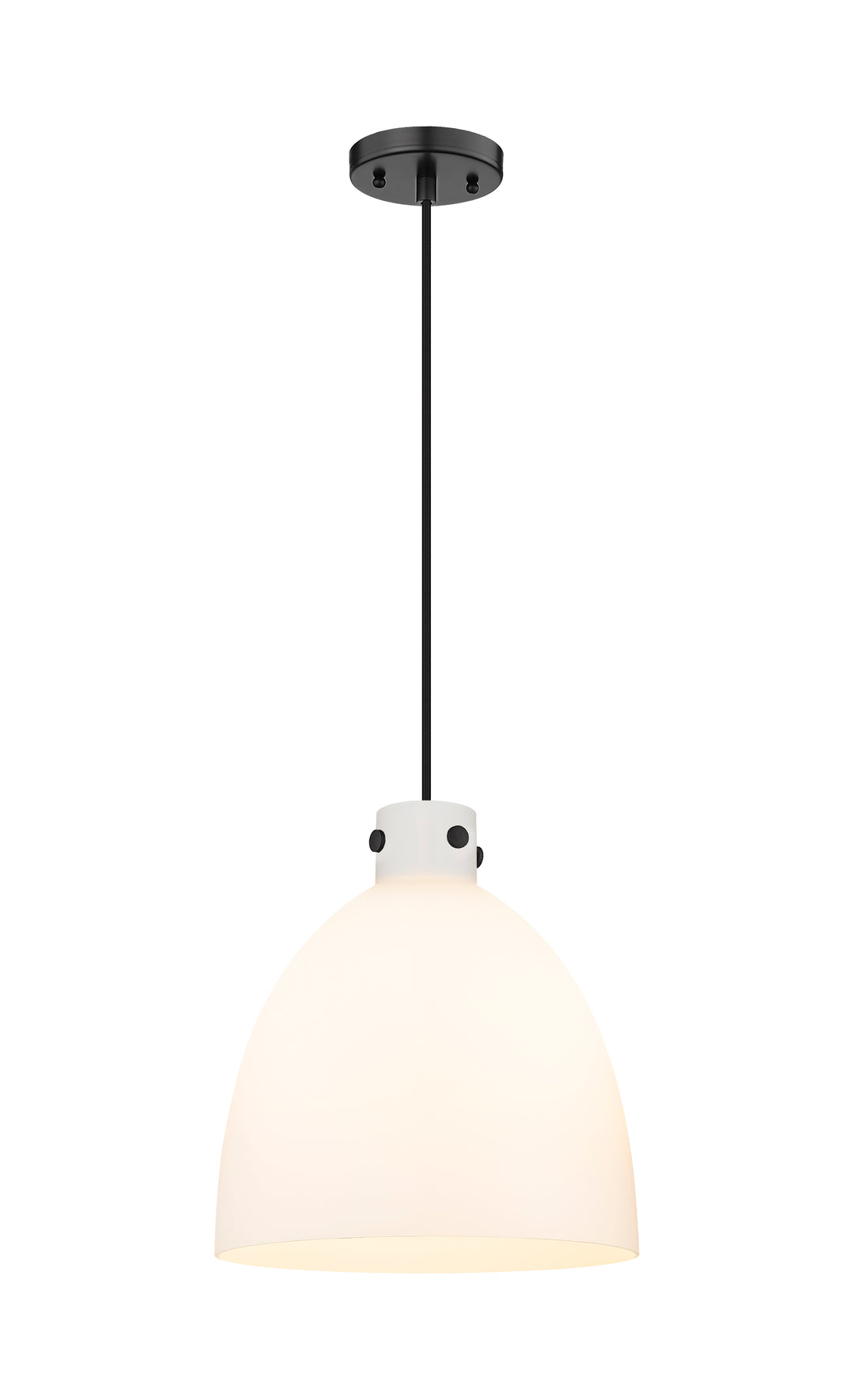 Innovations Lighting Newton Bell 16" Pendant - Matte Black Pendants Innovations Lighting   