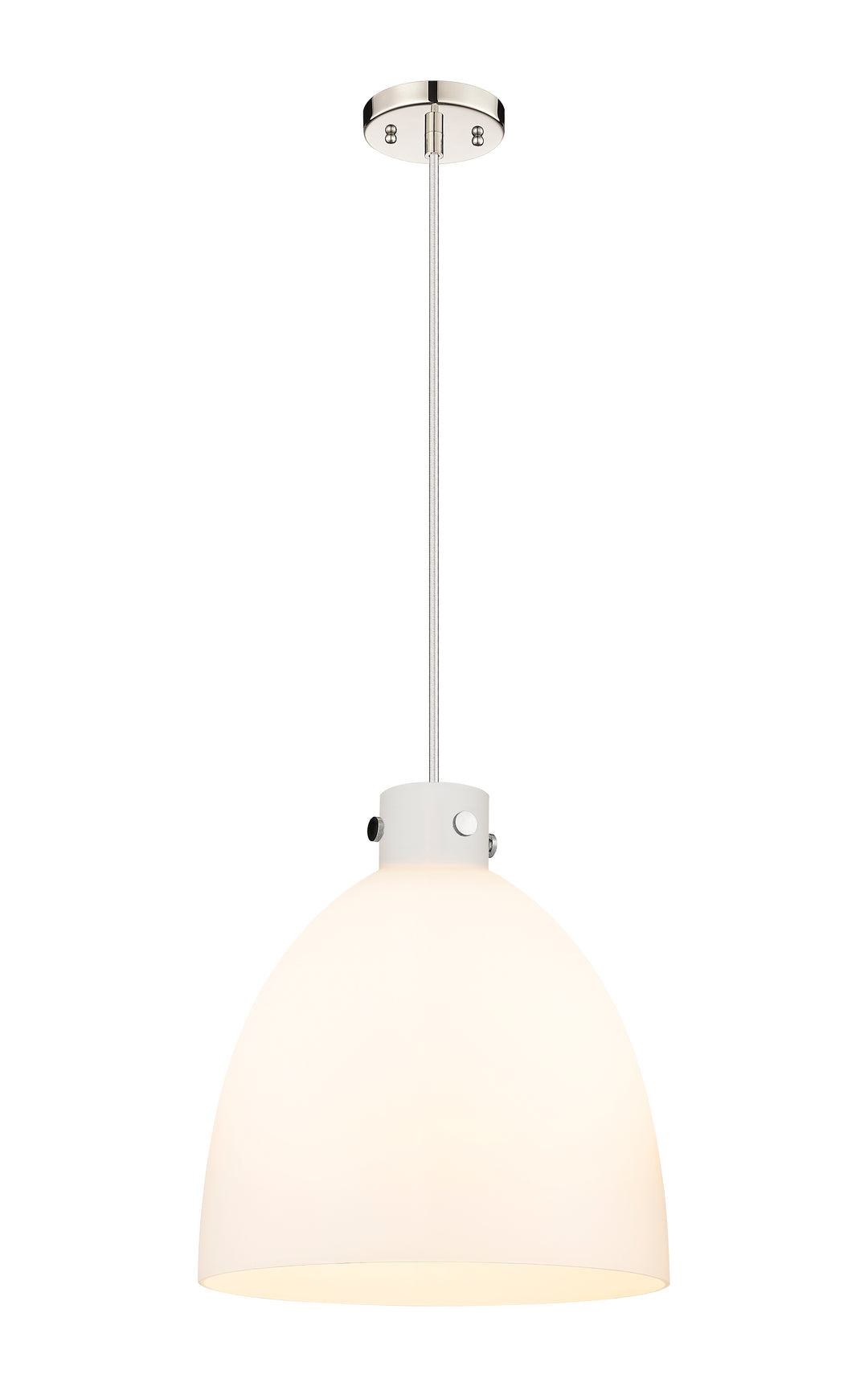 Innovations Lighting Newton Bell 16" Pendant - Polished Nickel Pendants Innovations Lighting   