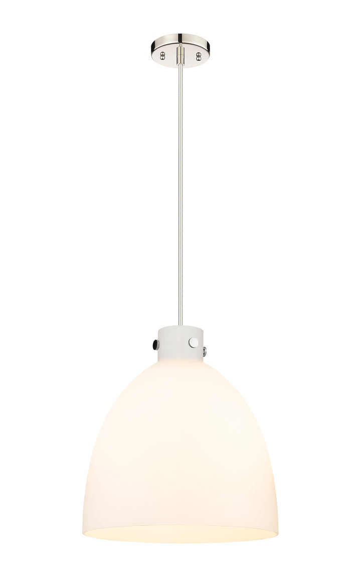 Innovations Lighting Newton Bell 16" Pendant - Polished Nickel Pendants Innovations Lighting   