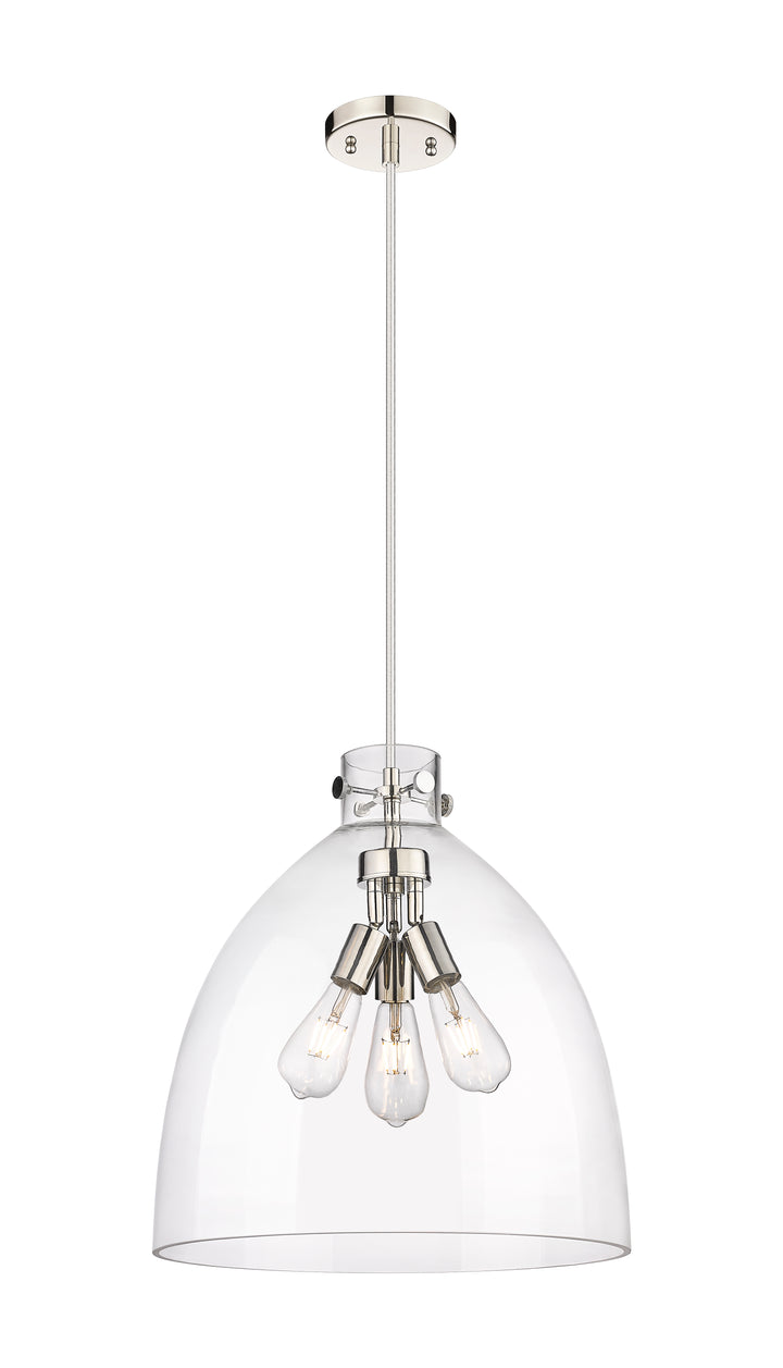 Innovations Lighting Newton Bell 18" Pendant - Polished Nickel Pendants Innovations Lighting   