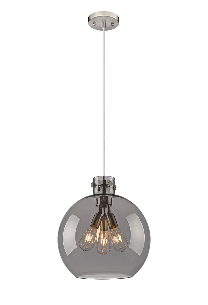 Innovations Lighting Newton Sphere 16" Pendant - Satin Nickel Pendants Innovations Lighting   