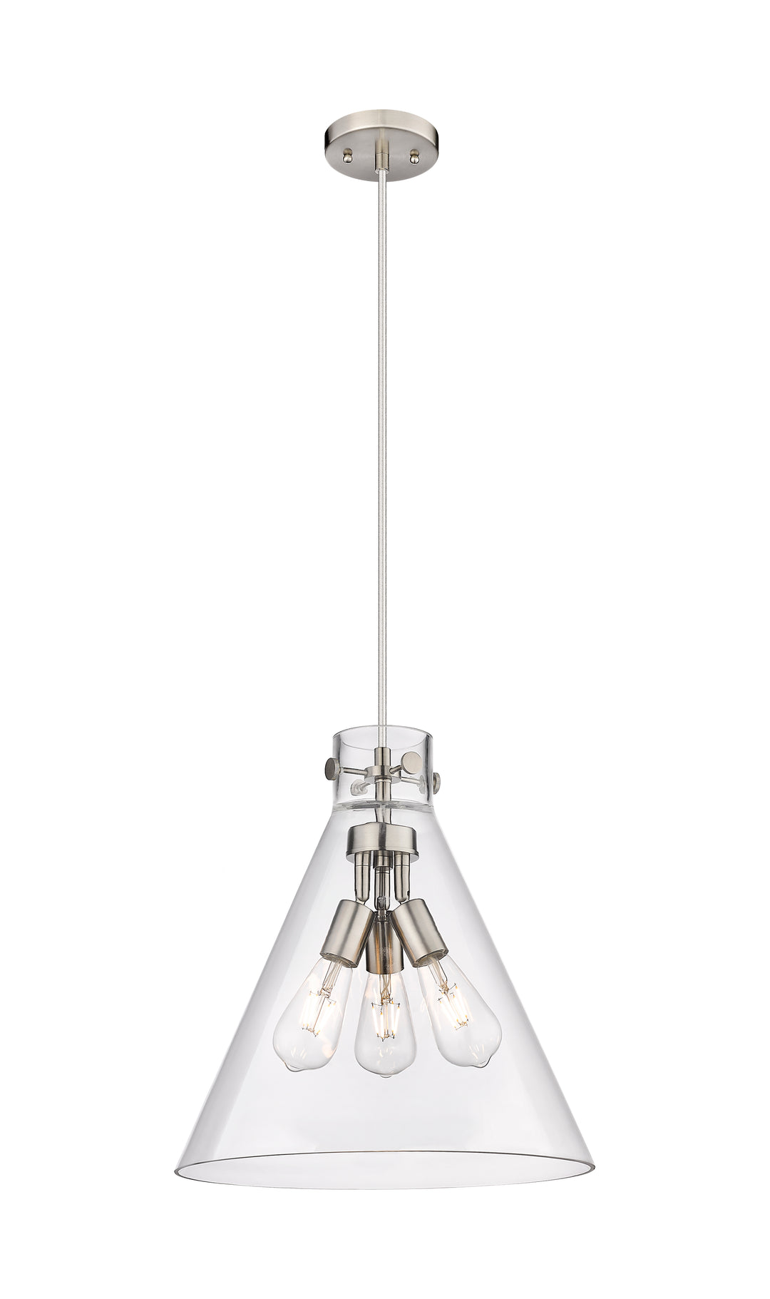 Innovations Lighting Newton Cone 16" Pendant - Satin Nickel