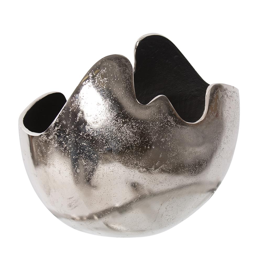 Howard Elliott Collection Asymmetrical Contemporary Aluminum Bowl