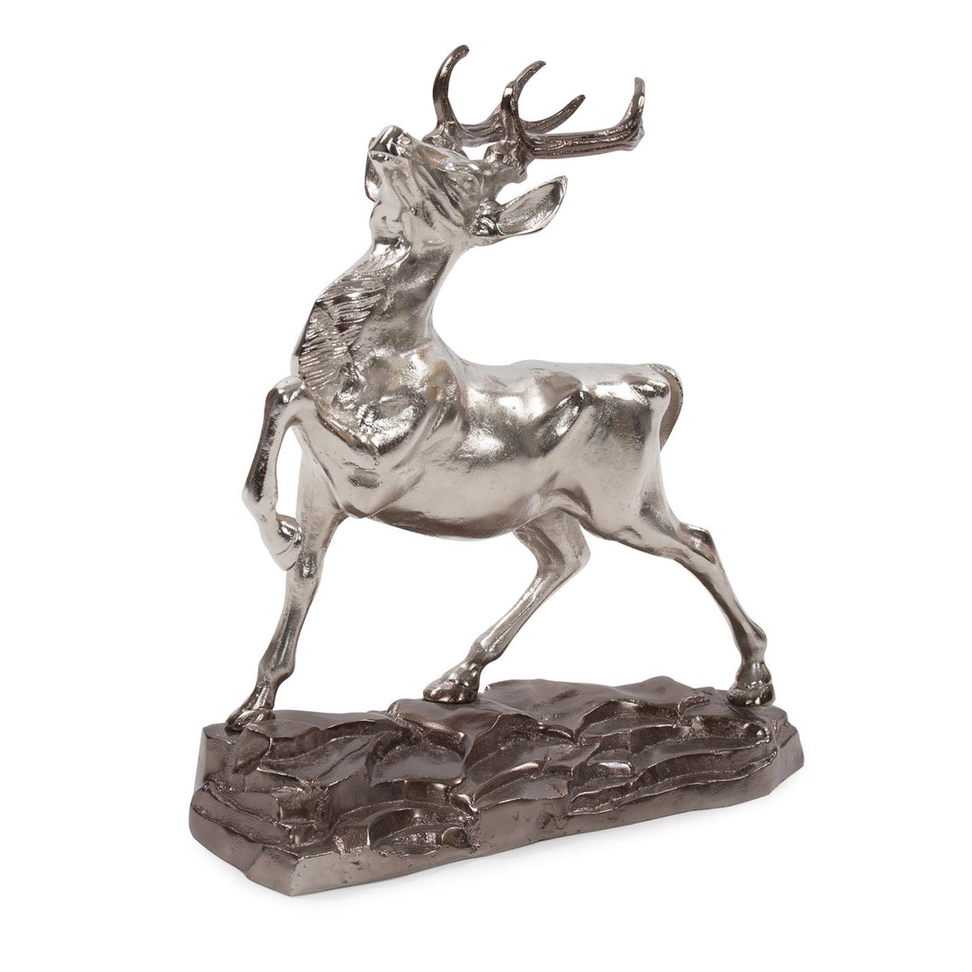 Howard Elliott Collection Red Deer Stag Aluminum Sculpture