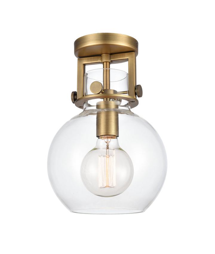 Innovations Lighting Newton Sphere 8" Flush Mount - Brushed Brass