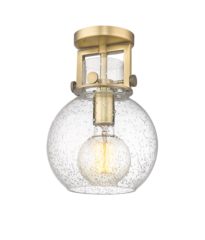 Innovations Lighting Newton Sphere 8" Flush Mount - Brushed Brass