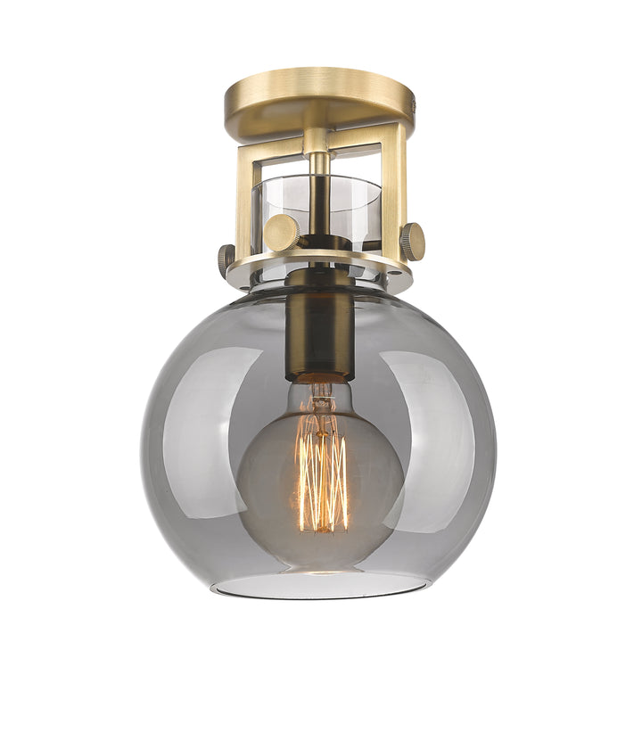 Innovations Lighting Newton Sphere 8" Flush Mount - Brushed Brass