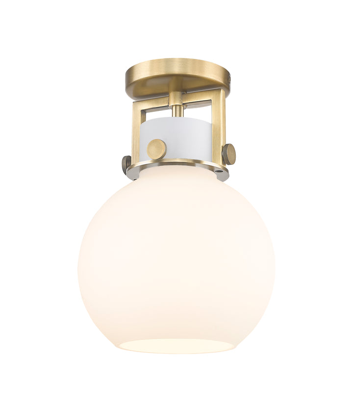Innovations Lighting Newton Sphere 8" Flush Mount - Brushed Brass