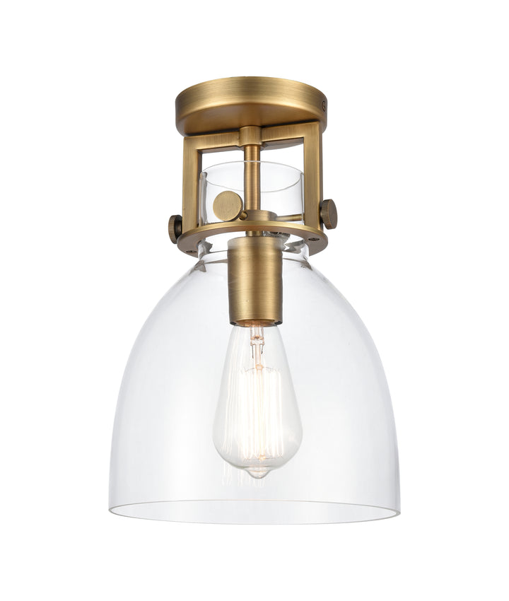 Innovations Lighting Newton Bell 8" Flush Mount - Brushed Brass