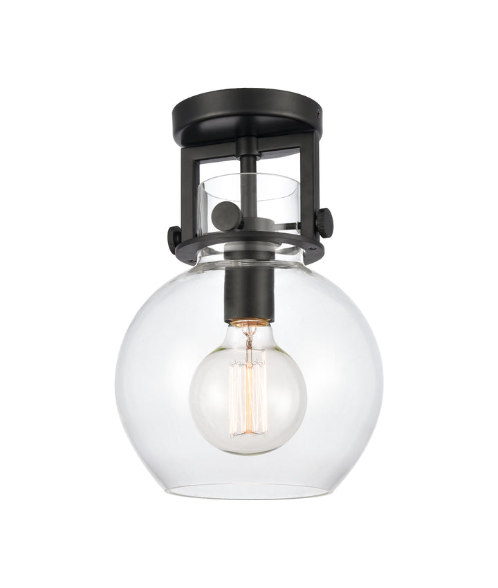 Innovations Lighting Newton Sphere 8" Flush Mount - Matte Black