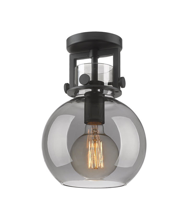 Innovations Lighting Newton Sphere 8" Flush Mount - Matte Black