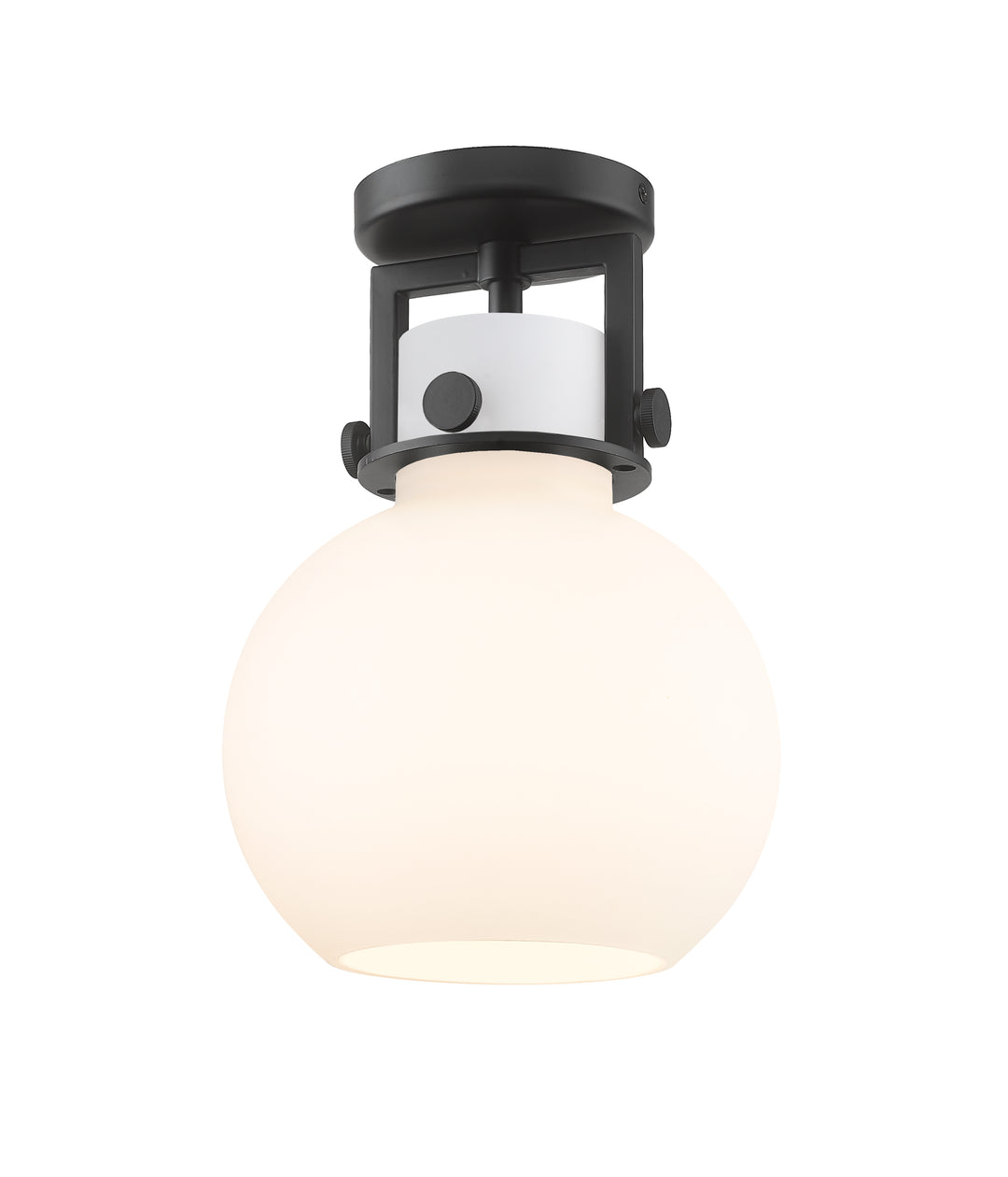 Innovations Lighting Newton Sphere 8" Flush Mount - Matte Black