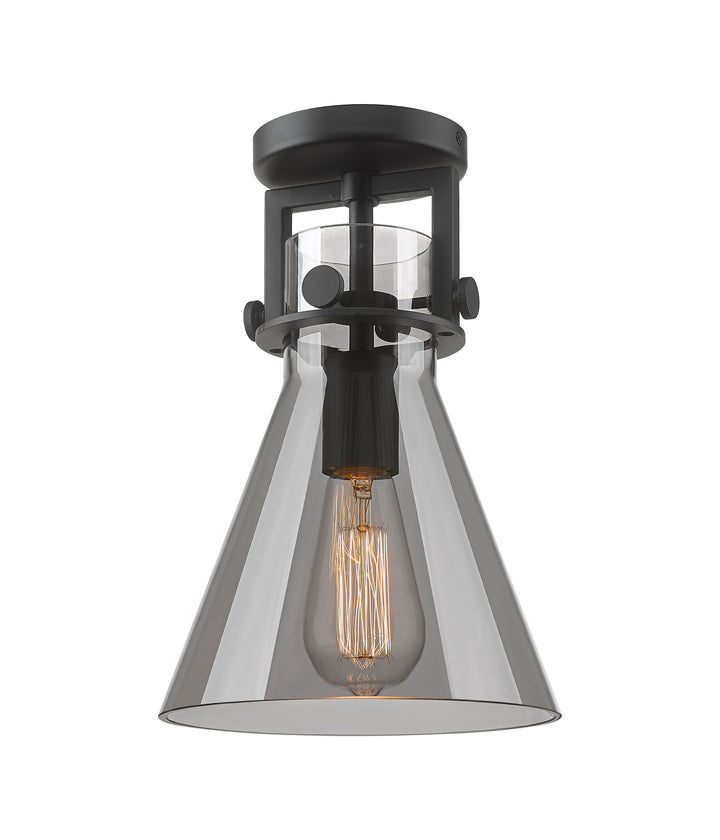 Innovations Lighting Newton Cone 8" Flush Mount - Matte Black