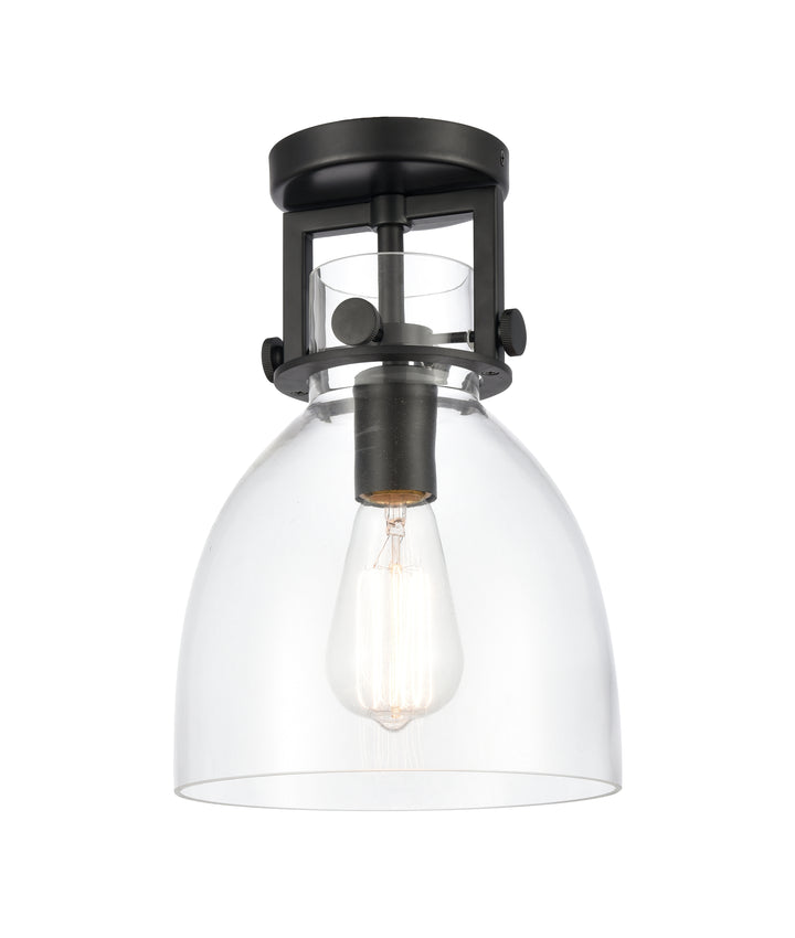 Innovations Lighting Newton Bell 8" Flush Mount - Matte Black