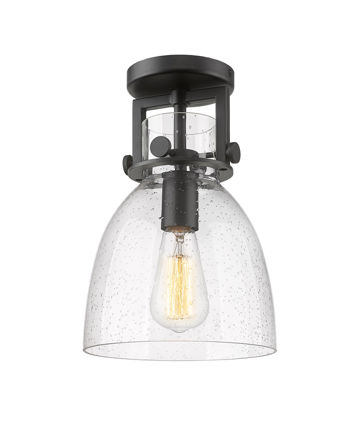 Innovations Lighting Newton Bell 8" Flush Mount - Matte Black