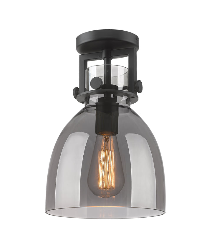 Innovations Lighting Newton Bell 8" Flush Mount - Matte Black