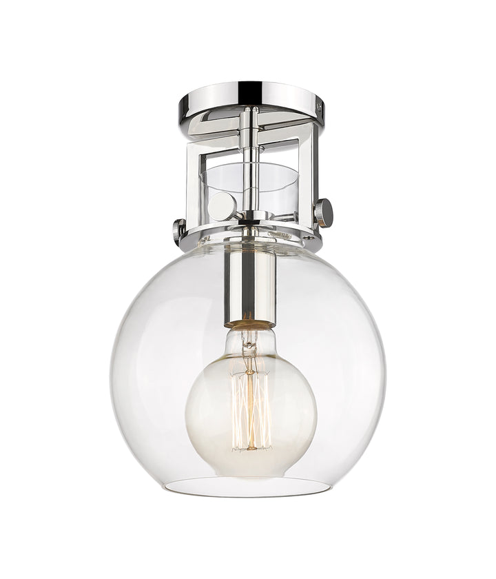 Innovations Lighting Newton Sphere 8" Flush Mount - Polished Nickel