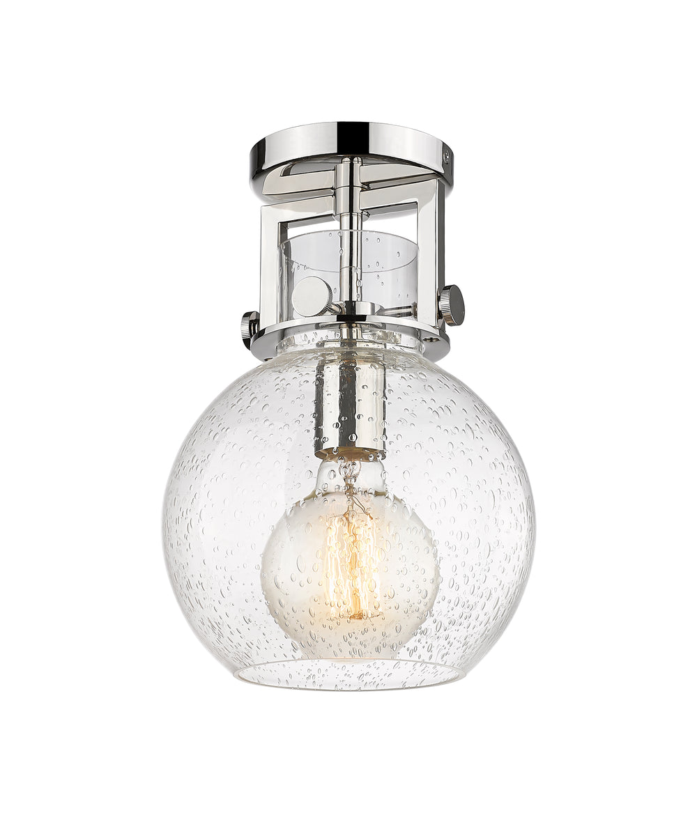 Innovations Lighting Newton Sphere 8" Flush Mount - Polished Nickel