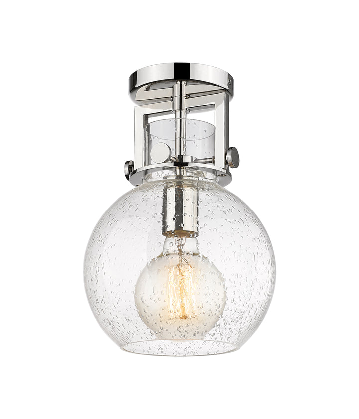 Innovations Lighting Newton Sphere 8" Flush Mount - Polished Nickel