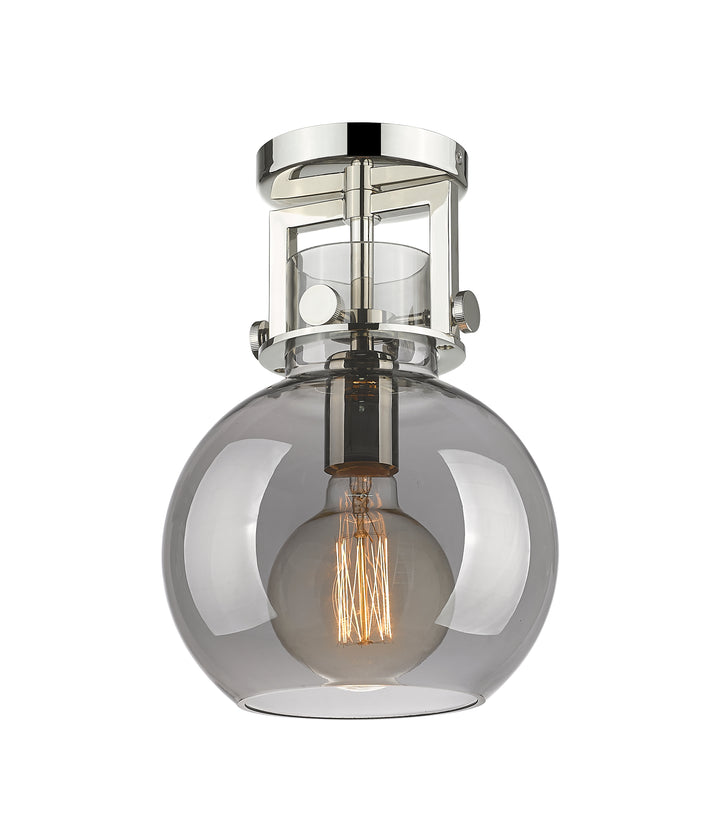 Innovations Lighting Newton Sphere 8" Flush Mount - Polished Nickel