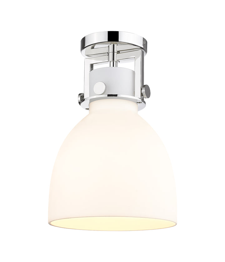 Innovations Lighting Newton Bell 8" Flush Mount - Polished Nickel