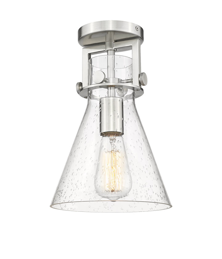 Innovations Lighting Newton Cone 8" Flush Mount - Brushed Satin Nickel
