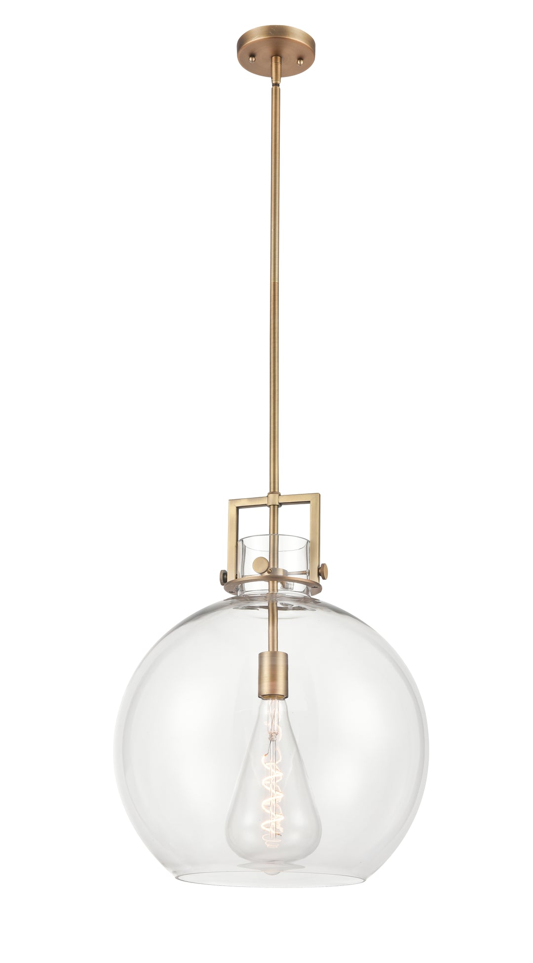 Innovations Lighting Newton Sphere 16" Pendant - Brushed Brass